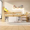 Łóżko wielofunkcyjne 90x200 cm z drewna sosnowego, łóżko Podgląd zdjęcia produktu 5