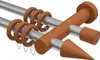 Interdeco Gardinenstange / Vorhangstange Silbergrau / Produktbild-Vorschau 1