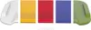 A collage of five different colored cutting boards, each shown individually. Produktbild-Vorschau
