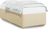 vidaXL Bettgestell ohne Matratze Creme 100x200 cm Stoff Produktbild-Vorschau 1