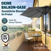 Kingsleeve Ombrellone Mezzaluna a Parete Ø2,7m con Anteprima dell’immagine prodotto 2
