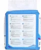 The back of a package of hygienic pet pads, showing product information in multiple languages. Produktbild-Vorschau