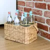Flaschenträger für 6 Flaschen geflochten aus Wasserhyazinthe 33 x 22 x 18 cm Podgląd zdjęcia produktu