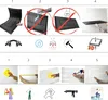 This image is a collage of instructional steps and product feature illustrations for wall and ceiling panels. Anteprima dell’immagine prodotto