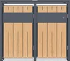 AXI Luke Mülltonnenbox Anthrazit/Holzoptik aus Metall - 2 Produktbild-Vorschau 2