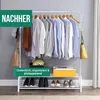 Avalo Industriestil Kleiderständer weiß mit Schuhablage | Produktbild-Vorschau 8