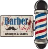 Moritz Plaque en métal 50 x 50 cm Barber Shop Frisuer Voir les images du produit 1