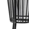 A close-up view of the lower section of a black metal fire pit. Anteprima dell’immagine prodotto