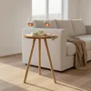 Carenza Home Beistelltisch Rund Eiche Dreibein Holzbeine Produktbild-Vorschau 7