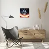 Wanduhr - Quadrat - Glasuhr - Kosmonaut Weltraum - 30x30cm Produktbild-Vorschau 6
