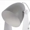 Tischlampe Metall E14 schwenkbar klein H: 20,5 cm Weiß Grau Produktbild-Vorschau 3