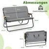 COSTWAY Campingstuhl für 2 Personen, Klappstuhl mit Produktbild-Vorschau 7