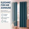 Ösenvorhang 140x145cm #9009 petrol Produktbild-Vorschau 4
