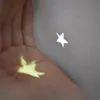 A hand holding a glowing yellow star shape, with a white star shape on the wall in the background. Produktbild-Vorschau