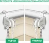 Estika dvojitá roleta Klemmfix – 55 cm x 150 cm – Béžová – Náhled obrázku produktu 4