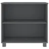 vidaXL Dressoir HAMAR, donkergrijs, 85x35x80 cm, massief Productafbeelding-voorbeeld 3