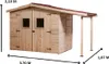 Abri en panneaux 3.70 m² avec plancher et bûcher. - Habrita Voir les images du produit 6