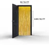 Lametta Vorhänge Gold 1x2,5m 2 Stück Glitzervorhang Produktbild-Vorschau 1