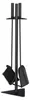 relaxdays 10028776_0 relaxdays Kaminbesteck schwarz Anteprima dell’immagine prodotto 1
