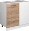 A kitchen cabinet unit with a wood-effect door and a white door/side panel. Náhled obrázku produktu