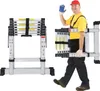 Izrielar Aluminium Teleskopleiter 2,3M Silber, Leiter Produktbild-Vorschau 9