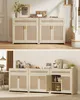 VASAGLE Küchenschrank im Boho-Stil, Türen Rattan-Optik, Produktbild-Vorschau 4