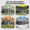 Albatros Profi Gerätehaus XXXL – verzinktes Metall in Produktbild-Vorschau 4