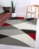 Kurzflor Teppich Geometrisch Muster Meliert Beige Grau Rot, Produktbild-Vorschau 8