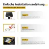 Instructional images showing steps for installing printer cartridges. Produktbild-Vorschau