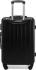 A black suitcase with a retractable handle and wheels, shown from the back. Náhled obrázku produktu