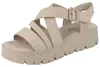 Rieker, sandalo con plateau da donna, beige Anteprima dell’immagine prodotto 1