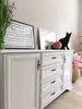 Kommode weiß 90x155x45 cm mit 4 Schubladen 2 Türen im Produktbild-Vorschau 11