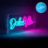 Näve Leuchten LED Schriftleuchte "DOLCE VITA" Schild mit Produktbild-Vorschau 2