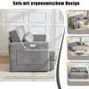 LVHOM Schlafsofa Ausziehbar 2-Sitzer Cord, Bettsofa mit Produktbild-Vorschau 3