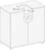 Mobile sottolavabo Relaxdays, A x L x P: 63 x 60 x 30 cm, 3 Anteprima dell’immagine prodotto 5