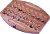 Bao Spiel Gr. S oval - aus Holz – Strategiespiel mit Produktbild-Vorschau 1