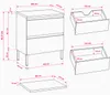 Badezimmerschrank stehend 80, glatte Front, Nussbaum-Eiche Produktbild-Vorschau 7