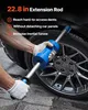 A person wearing white gloves is holding a dent puller tool near a car wheel. Podgląd zdjęcia produktu
