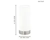 A product shot of a cylindrical table lamp with dimensions indicated. Náhľad obrázku produktu