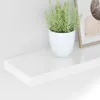 vidaXL Schweberegale 2 Stk. Hochglanz-Weiß 120x23,5x3,8 cm Produktbild-Vorschau 4
