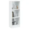 vidaXL Bücherregal 3 Fächer Hochglanz-Weiß 40x24x109 cm Produktbild-Vorschau 1