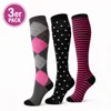 3 Paare Damen & Herren Kompressionsstrümpfe Bunt A0521, Produktbild-Vorschau 1