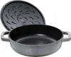 Staub Guss Bräter, rund Graphitgrau 28 cm Produktbild-Vorschau 5