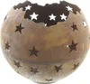 Windlicht "Sternenhimmel" aus Metall mit Echtrost, Ø 40 cm, Produktbild-Vorschau 2