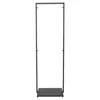 A black metal clothing rack with a rectangular base and a vertical frame. Produktbild-Vorschau