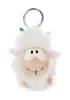 A plush sheep keychain is shown against a white background. Produktbild-Vorschau