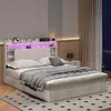 INONEFT Boxspringbetten Polsterbett 140x200 mit LED und Produktbild-Vorschau 2