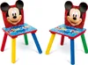 Tavolo in legno per bambini con sedie rosso - Topolino Anteprima dell’immagine prodotto 4