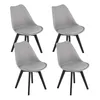 Lot de 4 chaises de salle à manger Chaise de salon 4x grise Voir les images du produit 1