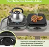 Réchaud à gaz Izrielar avec 2 brûleurs, pliable, avec Voir les images du produit 6